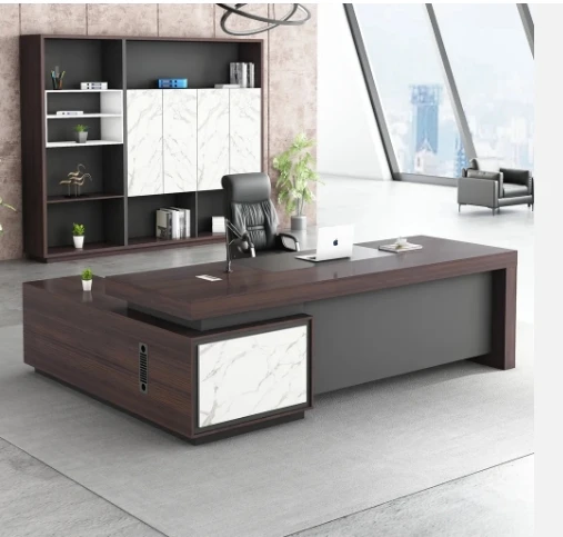 Рабочий стол L-образный компьютерный современный исполнительный офисная мебель коммерческий офисный