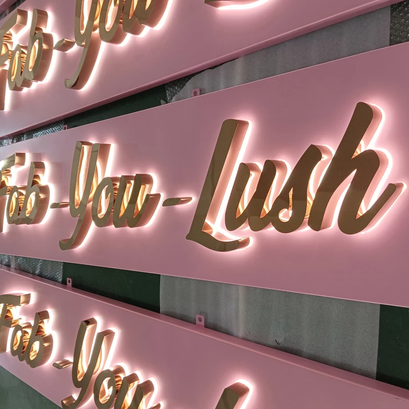 Kexian Custom Electronic Signs Logo Illuminated Led Letter Sign Led Channel Letters Backlit Signs for Office Company Store