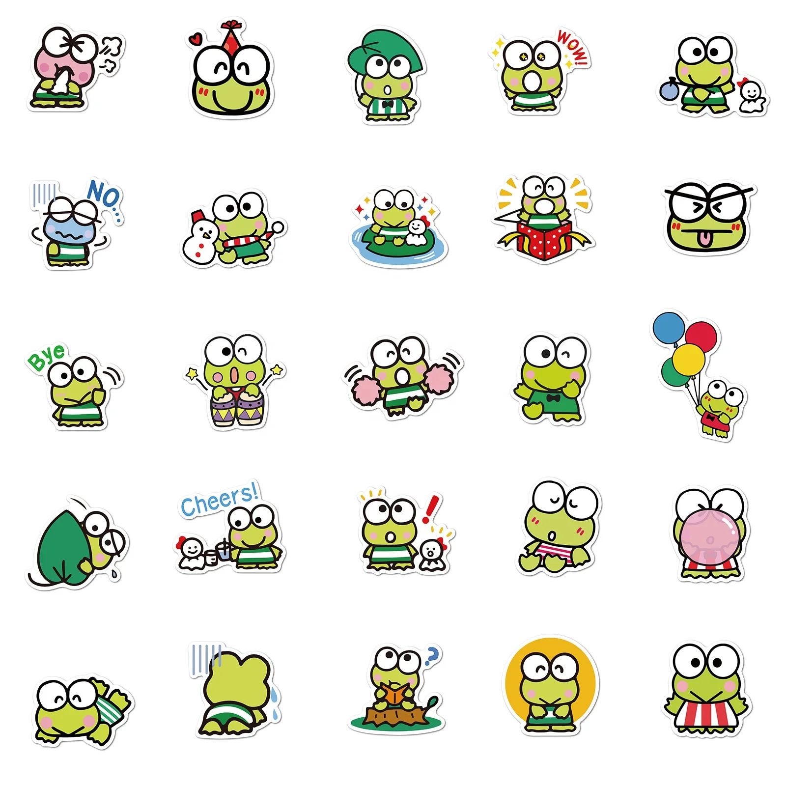  50 шт. милые наклейки Kero Keroppi для детей подарок гидро колба ноутбука чемодана пользовательские