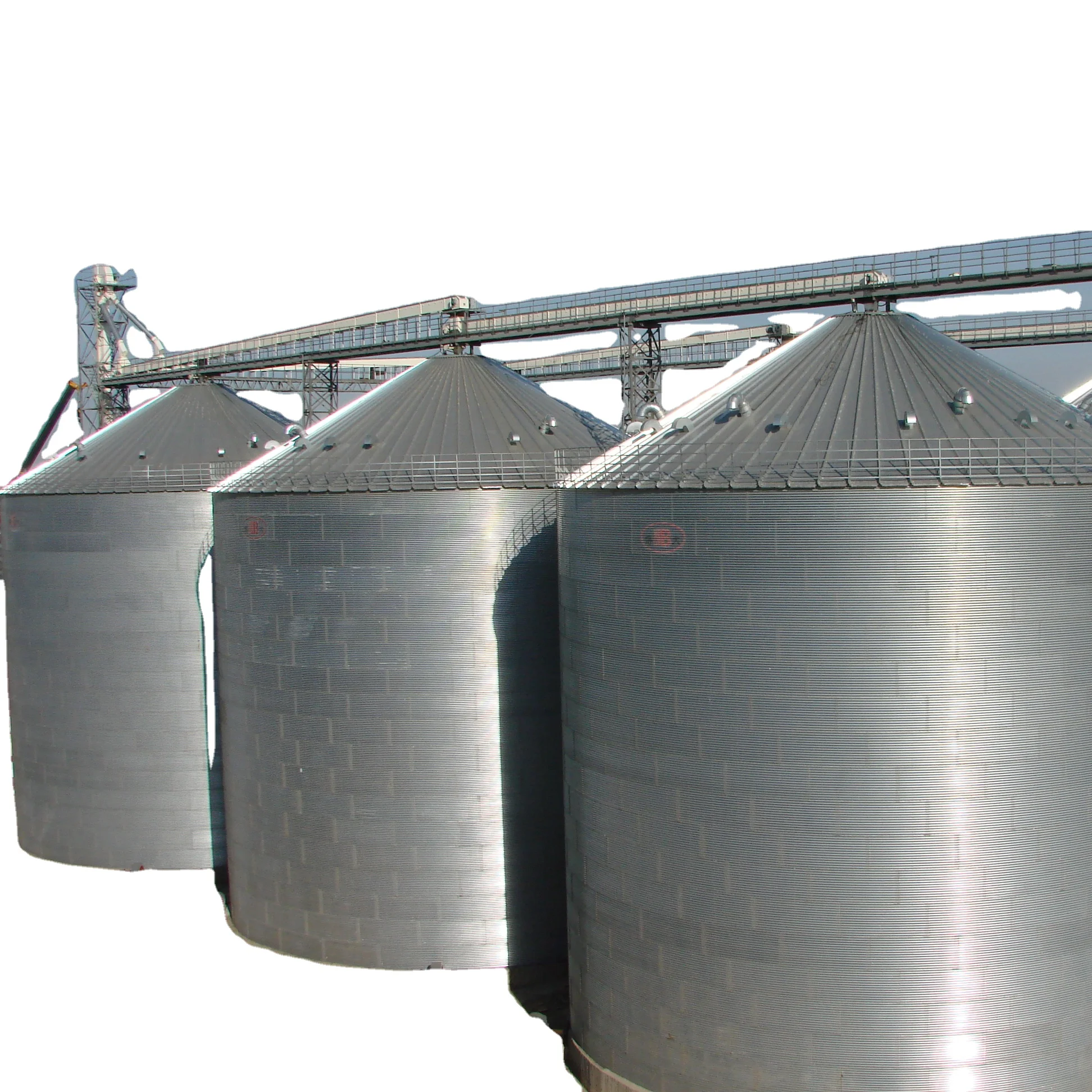 Silos project In kazakhstan/steel silos with hopper bottom/steels silos with flat bottom