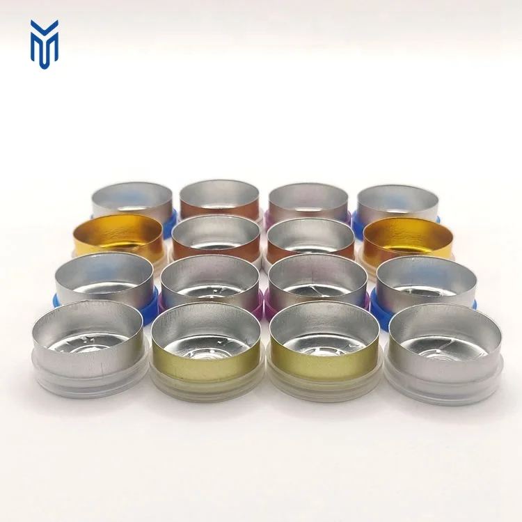 Wholesale 20mm color Tear Off Cap Aluminum Plastic Flip Top Vial Caps For Injection Bottle