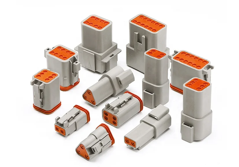 DT04-8P & DT06-8S 8 pin male female connector auto waterproof wire pigtail connector