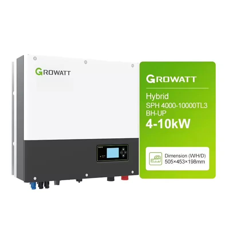 Лидер продаж BL-UP Гроватт SPH 6000TL 10000TL3 BH-UP 4kw 5kw 6kw 8kw 10kw 3-фазный гибридный инвертор для хранения солнечной энергии