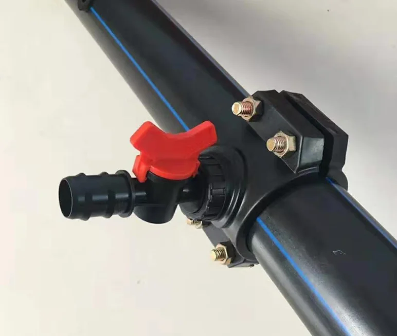 3 outlets saddle connector for drip irrigation
