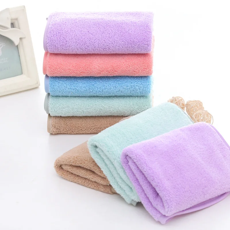 RTS Factory direct sale Microfiber coral fleece small plush Towel Kitchen Cleaning Dish Wash Cloth for household