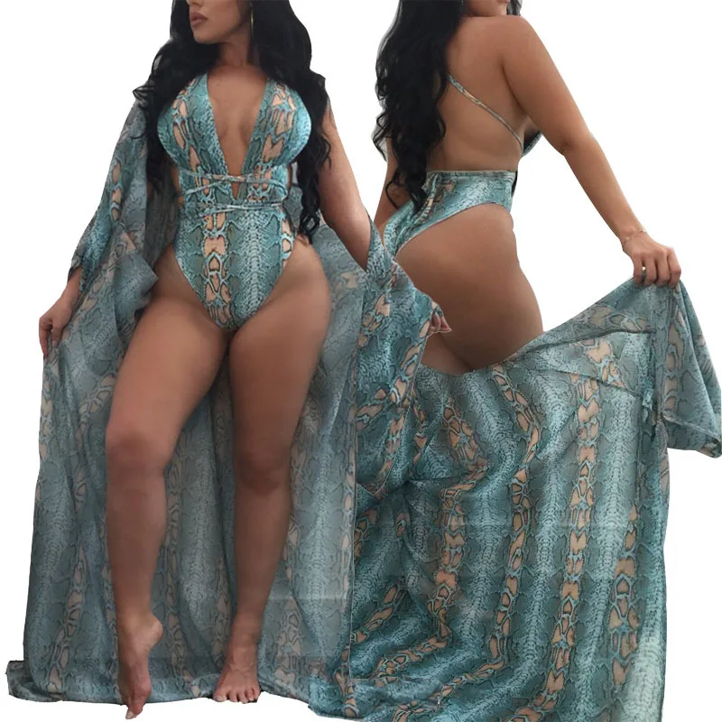 2022 New Arrivals Custom Logo Wholesale African Bathing Suit Two Piece Swimsuit Green Bikini Women Swimwear Cover Ups