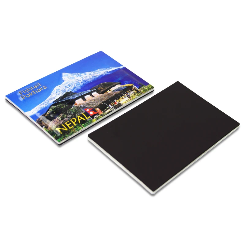 
2021 tourist souvenir photo refrigerator 3D embossed fridge magnet puffy sticker 
