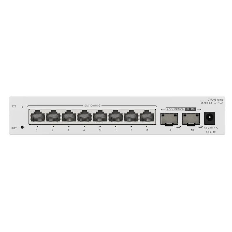 S5751-L8LP2J-RUA 98012485 ethernet-коммутатор 8 портов с портами 8*10/100/1000BASE-T (PoE +) 2*2 5 GE SFP-портами