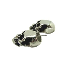 Metal Skull Beads For 550 Paracord Knife Lanyards whoelslae