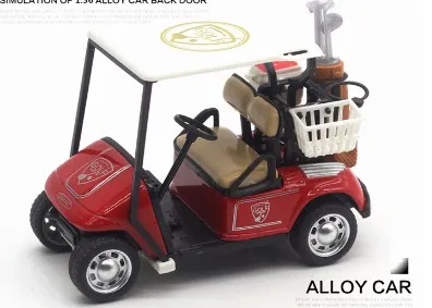 1:36 Mini Golf Cart Model Toy,  Metal Pull Back Action Cart Toys for Boys Girls