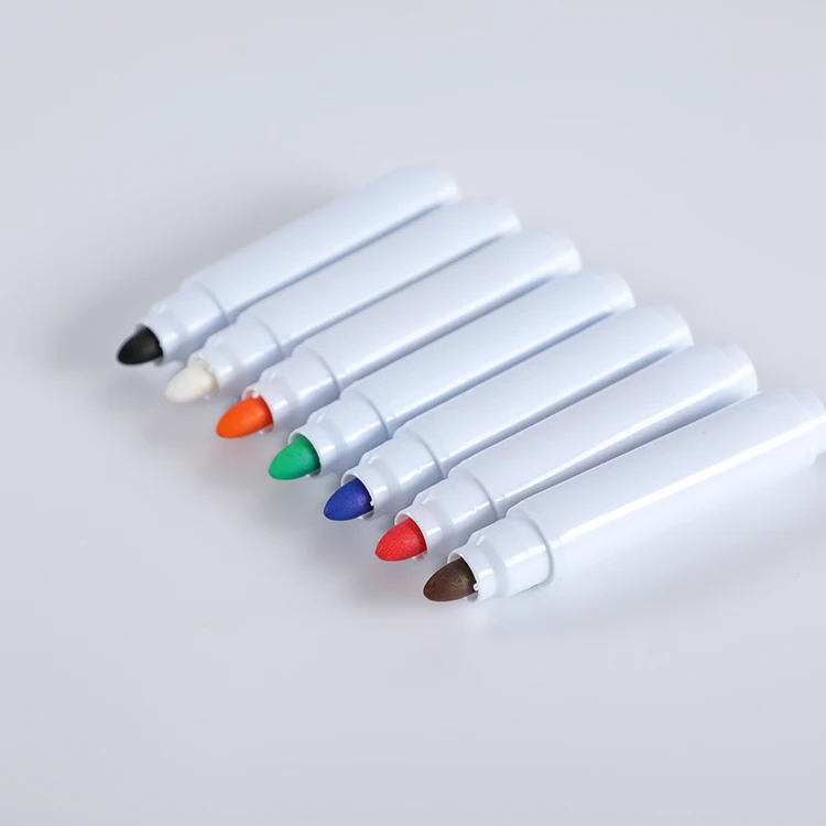 Wholesale 12 Pack 6mm Erasable Liquid Chalk Marker Pen Custom Non-toxic Round Toe Liquid Chalk Marker Pen For Black Led Board