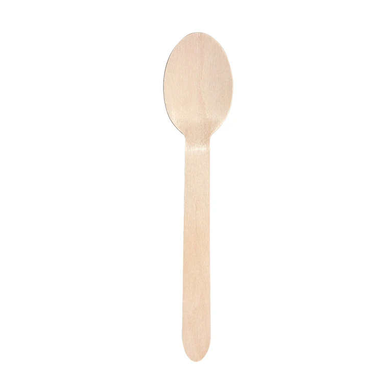 wholesale Compostable Biodegradable serving ice cream Natural wooden spoons cooking utensil sets