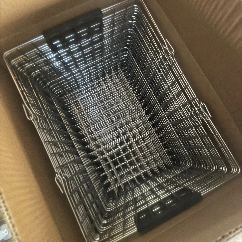 chromed 24 L Shopping Basket handle basket