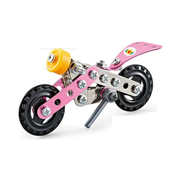 Dollartoys Self-Assembling Toy Creative Metal Race Car Motorcycle Stem Learning Toys