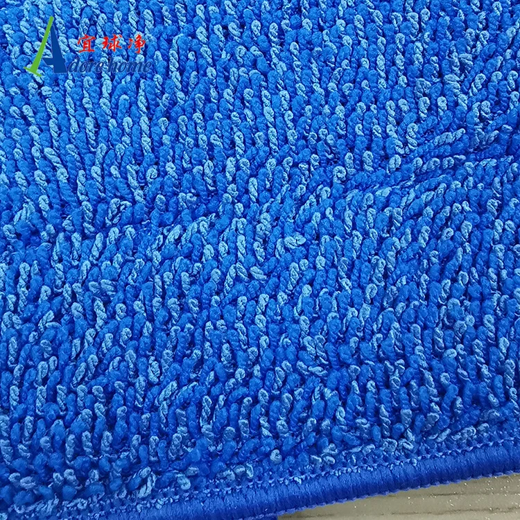 Microfiber mop pad for flat mop refill