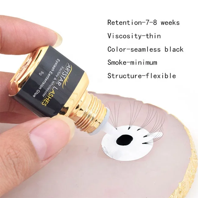 Daily Wholesale OEM ODM Korean Black Adhesive Glue Makeup Tools Waterproof Eyelash Extension Glue