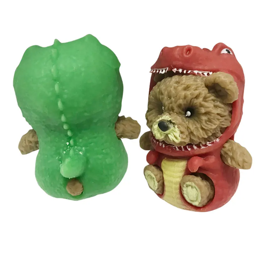 Amazon Hot Sale Sloth And Dinosaur Cute Soft Glue Costume  Decoration Bear Toys In The Interior