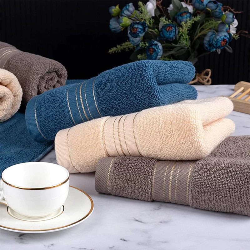 New luxury 100% cotton hotel towel set Soft strong Water 3 bath towel set