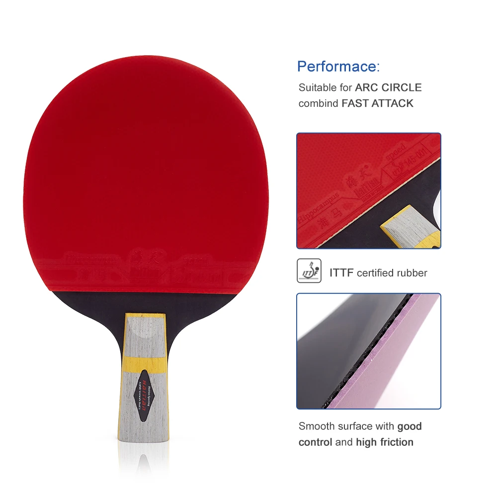 Original professional popular table tennis racket case pingpong bat for sports