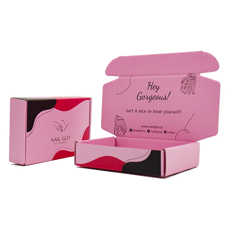 W174 Custom Printing Logo Colorful Fashion Corrugated Box Luxury Mixed Color Flip Gift Corrugated Box Packaging Paper Box