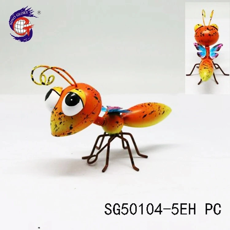 
Outdoor garden colorful handmade metal dragonfly wall decor crafts 