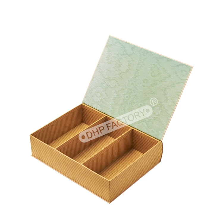 Luxury Custom Design Magnetic Closure Decorative Vintage Style Perfumes Essential Oil Cosmetic Gift Paper Book Shape Package Box
