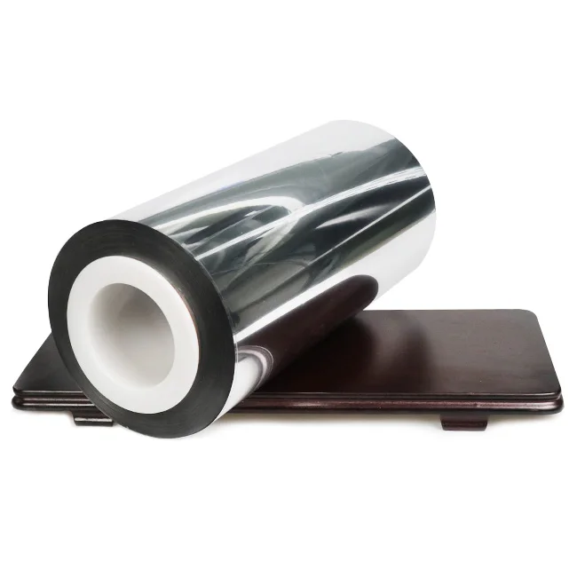 Factory direct Sale high gloss metallized polyethylene PE film for label and sticker resistor metal film