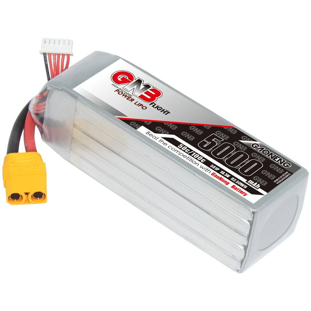 GNB GAONENG 5000mah 5S 18 5 V XT90 50C 100C RC Air Drone LiPo battery High разряд вертолет Heli Fight