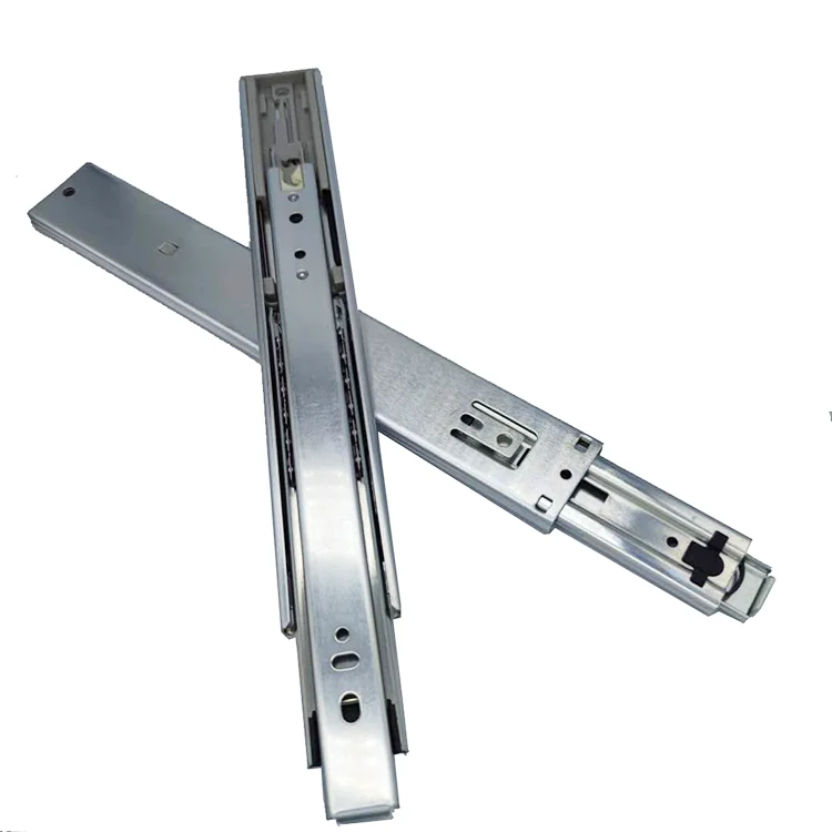 Сверхмощный длинный стол мягкая телескопическая Тройная Выдвижная направляющая шариковый подшипник