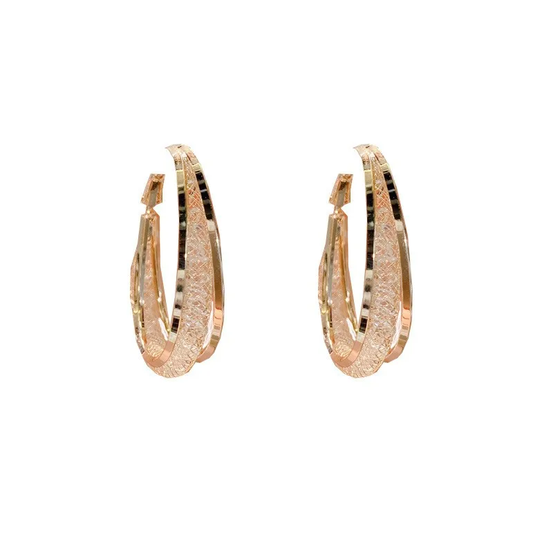 Hollow mesh crystal earrings exude an air of elegance