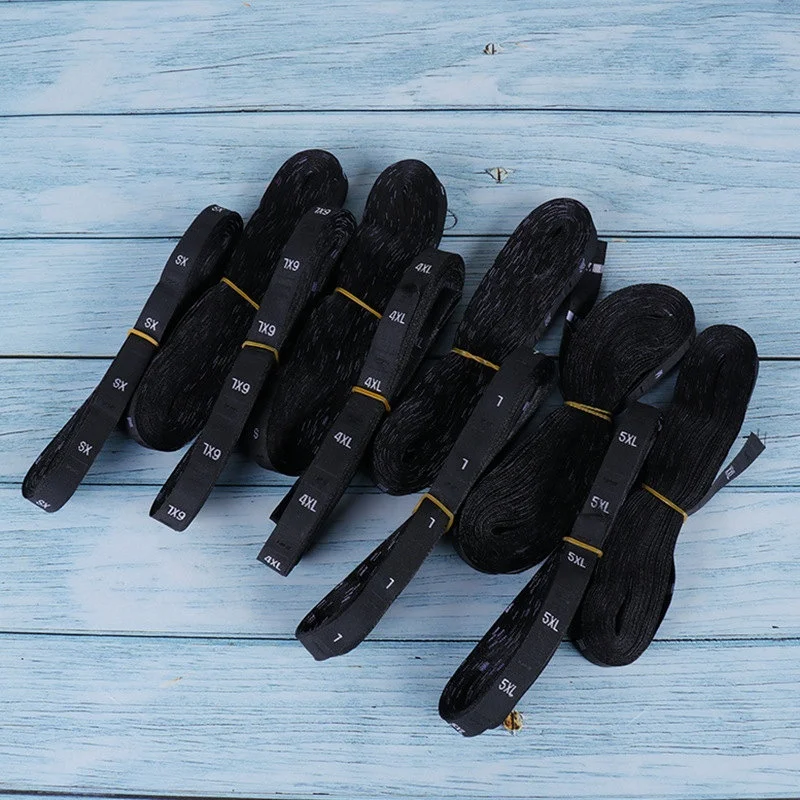 Custom Main Clothing Woven Size Label Embroidered For Brand Name Clothing Labelsgarment Cheap Woven Clothing Label