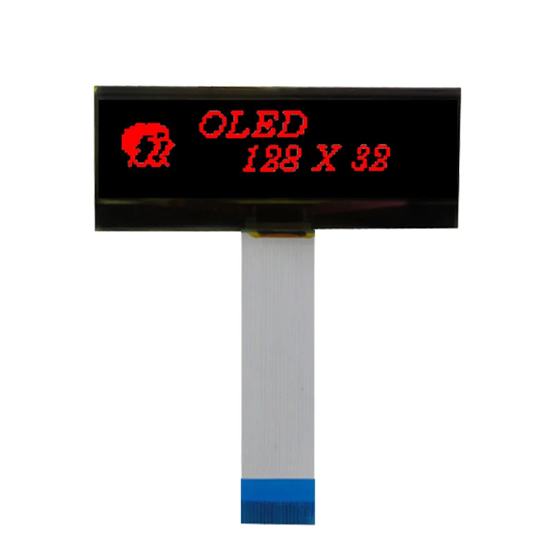 
OLED type 128x32 Graphic red transparent oled display LCD module SPI /I2C SSD1311 