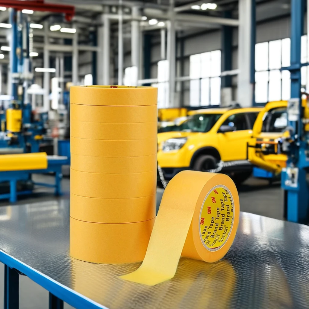 Custom automotive paint laser cinta painter 3 M masking tape  roll jumbo for painting applicator 48mm masking adhesive tape