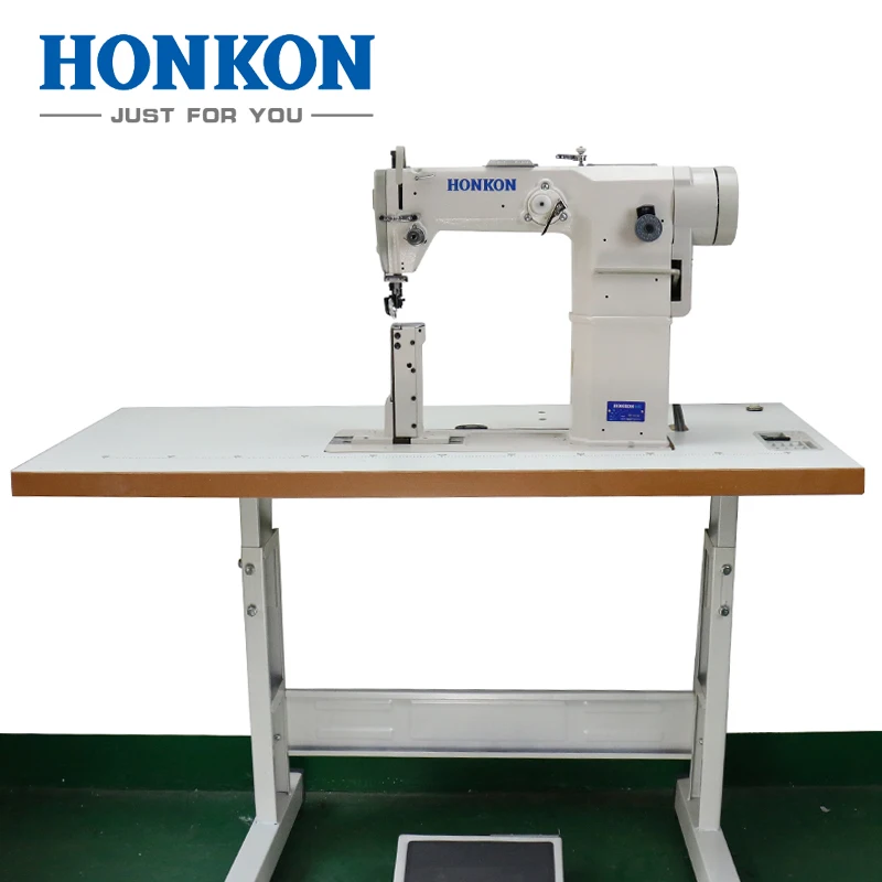 HK-810D Single or double needle post-bed suitable for Martin boots, leather shoes other materials shoes sewing machine