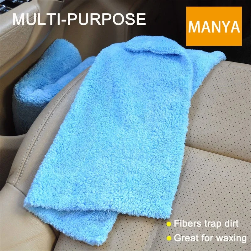 Microfiber Towels for Cars, Car Drying Wash Detailing Buffing Polishing Towel with Plush Edgeless Microfiber Cloth, 450 GSM