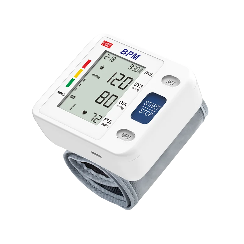 Hot Sales CE Portable BP Apparatus Electronic Sphygmomanometer Automatic Digital Wrist Blood Pressure Monitor