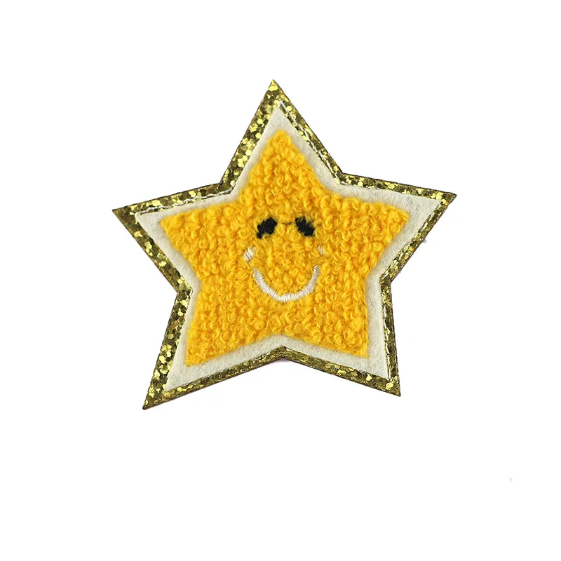 3M glue iron on embroidery glitter chenille light