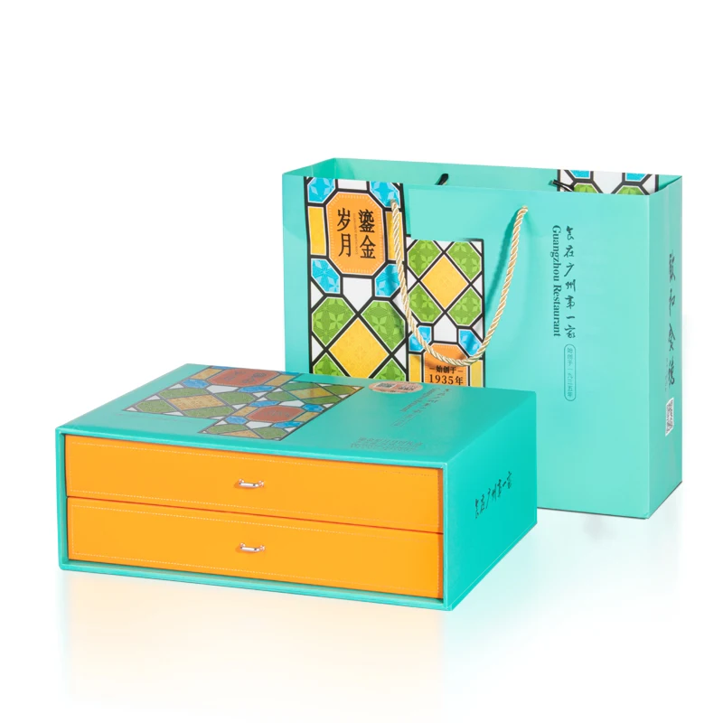 Good quality Custom luxury 2 layer cardboard sliding boxes drawer  rectangular paper boxes for packaging