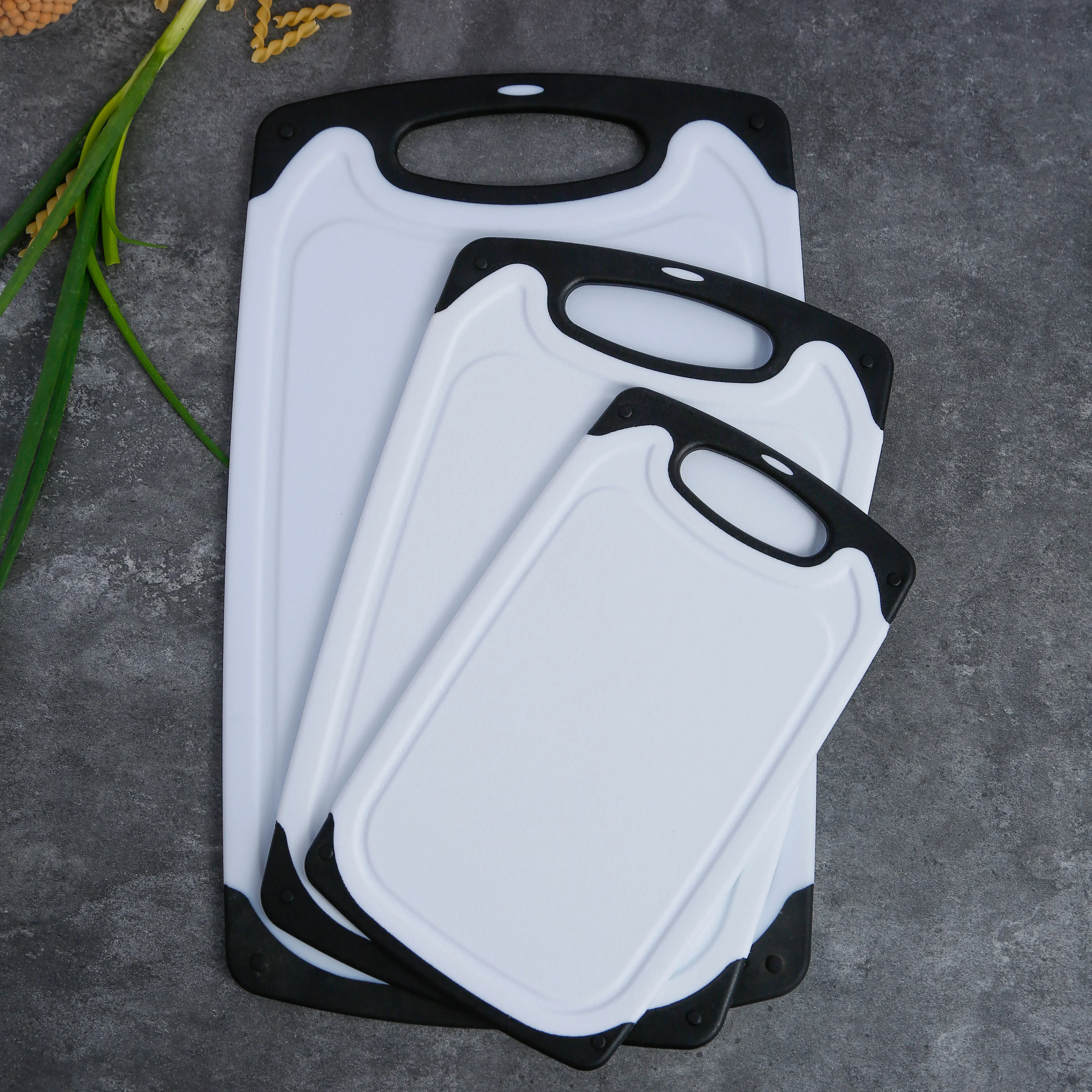 Popular Eco-friendly BPA Free Natural Straw Cutting Board Wheat Fiber Wheat Straw Plastic  Meat Cutting Chopping Board