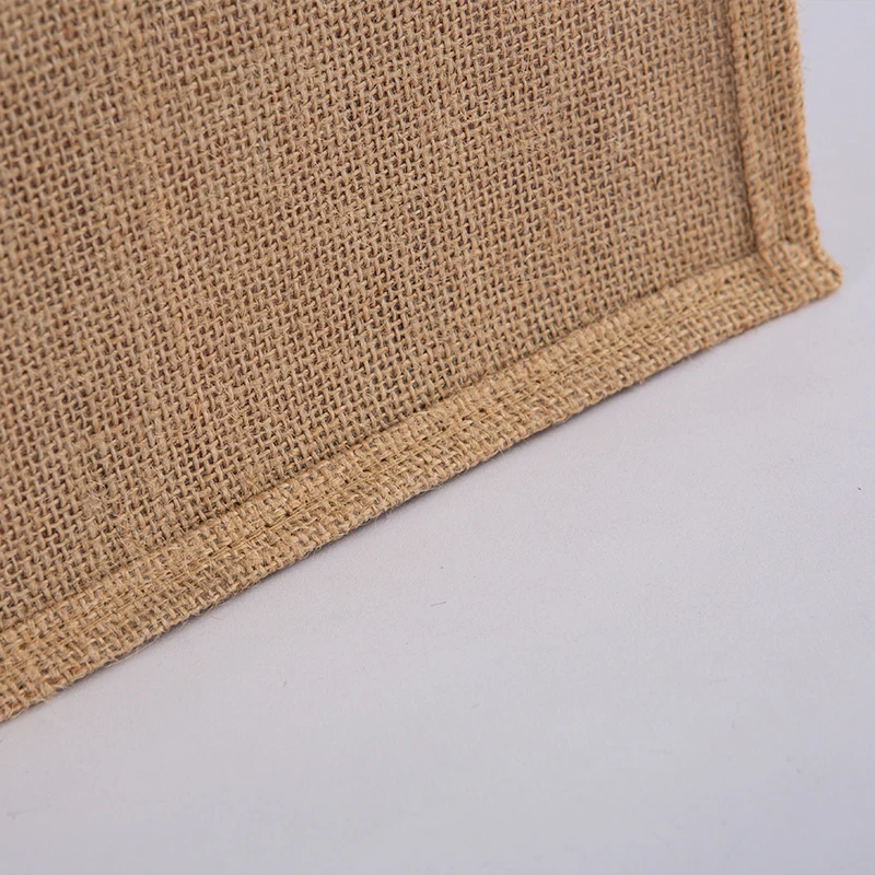 Wholesale rope handle custom jute bag,cheap jute tote bag, jute tote shopper bag