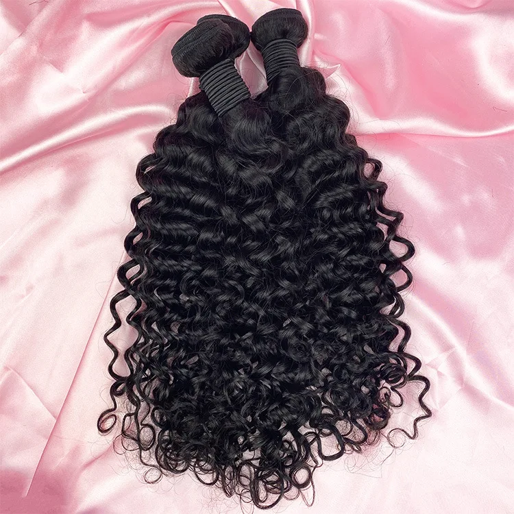 Human Hair Bulk Wholesale Natural Color Water Wave Water Wave 9A Remy Human Hair Bundle