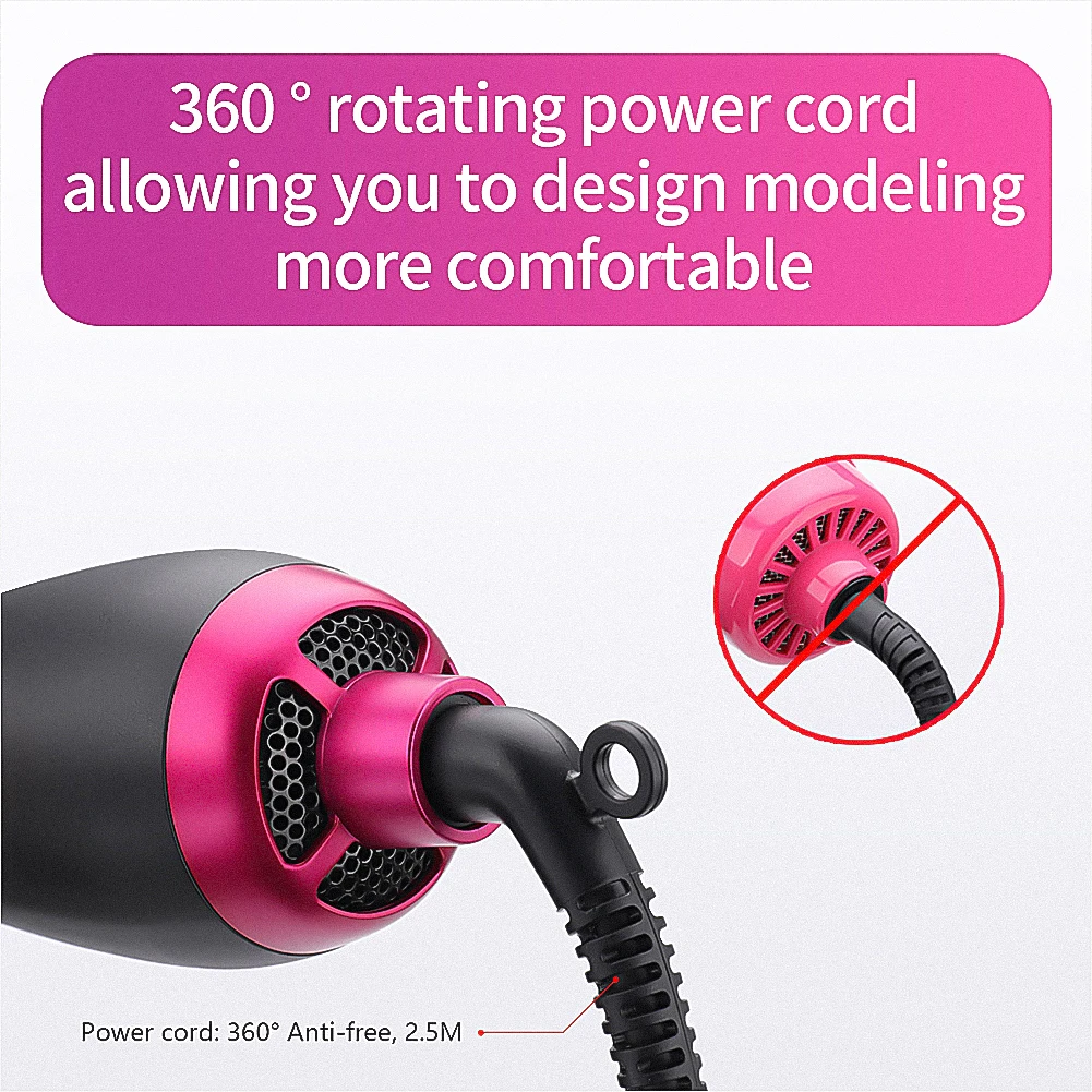 GTP 2021 Customized Private Label Vacuum Electroplating Electric High Temperature Straightener Hot Comb Curly Hair Hot Air Comb