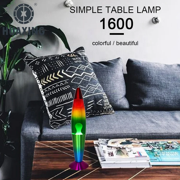 Indoor plastic groovy lovely relaxation decoration energy saving floating shake shine lava motion glitter desk lamp