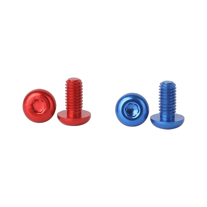 M3M4M5M6 ISO7380 Aluminum Button Head Cap  Machine Screws