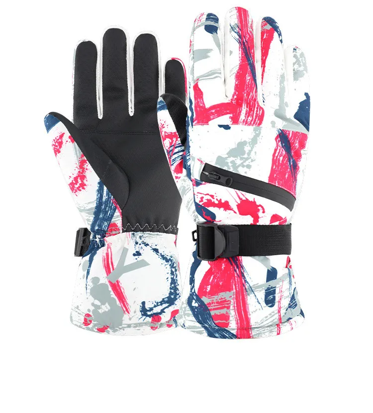 
Waterproof Unisex Winter Snowboard Mens Winter Hand Ski Gloves for Women 