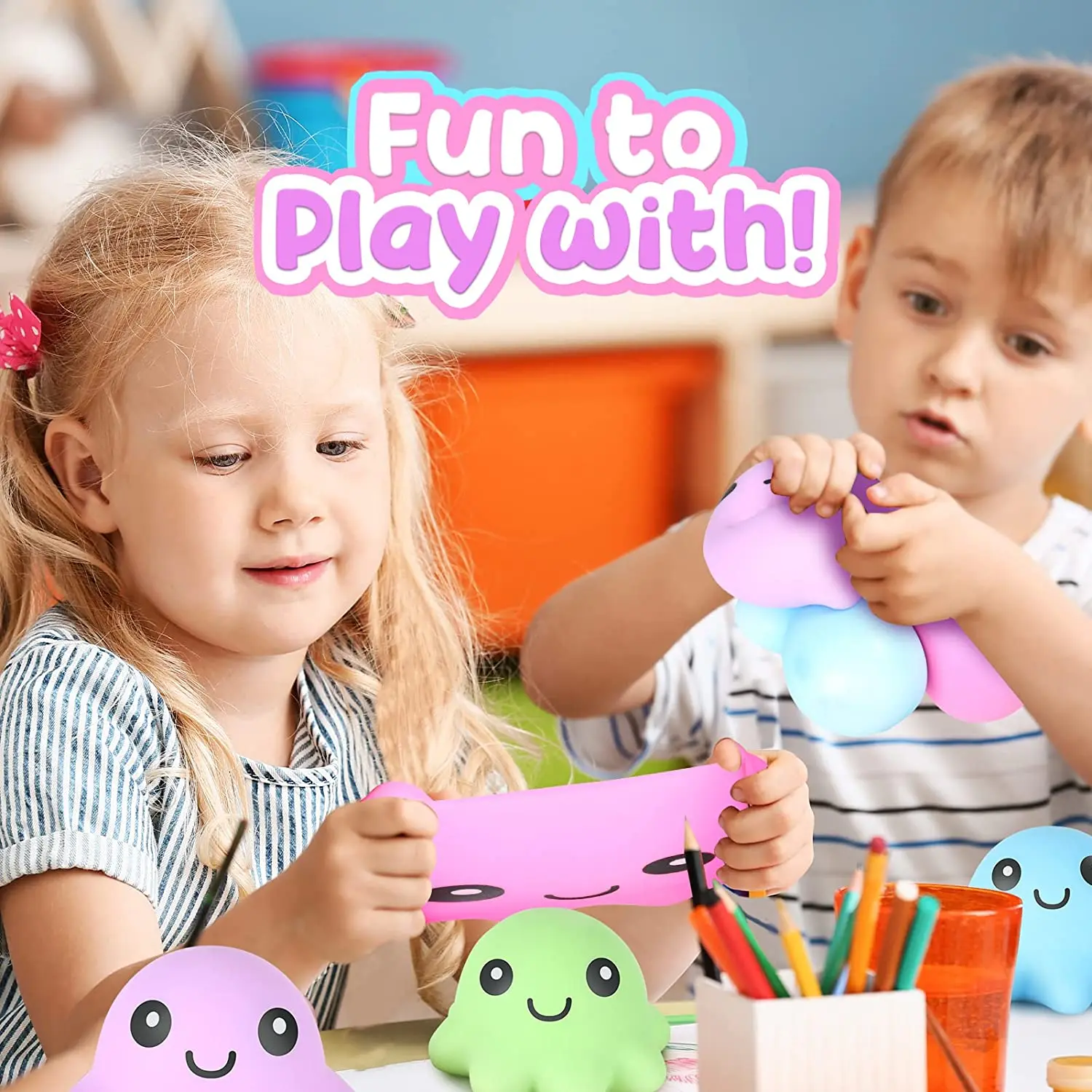 Hot selling cute animal fidget toys squeeze water bead stress balls with custom logo to be printed