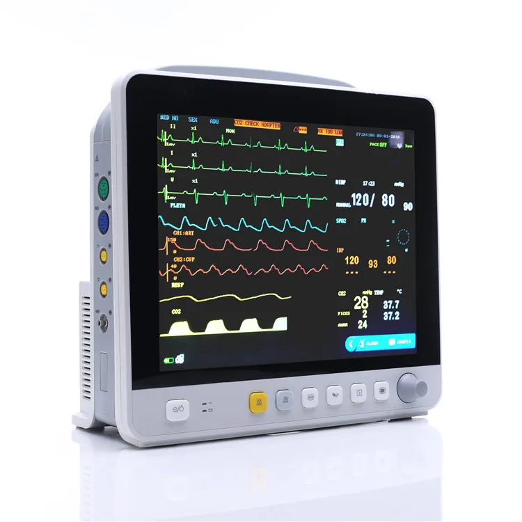 multiparameter patient monitor portable icu patient monitor  ecg machine Cardiac patient monitor de signos vitales