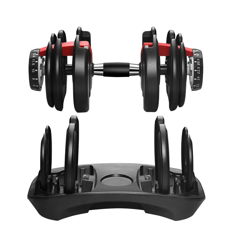 Adjustable Dumbbell Sets 10-50kg Multiweight Options Weighted Dumbbell With Anti-slip Nylon Handle