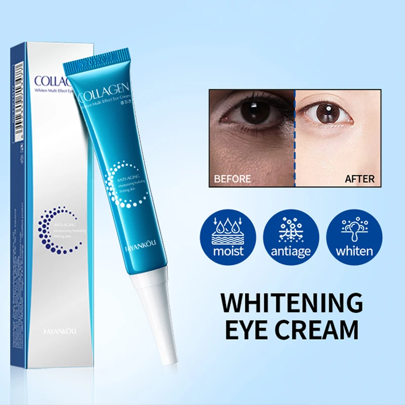 OEM FAYANKOU Private Label Organic Collagen Moisturizing Whitening Multi-effect Eye Cream Anti-Wrinkle Improve Dark Circles