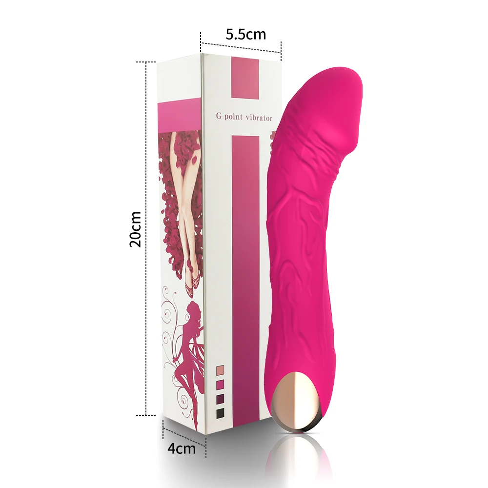 Simulated USB Charging Powerful Massage Stick Female Stick Silicone Female Adult Masturbating Didol  Vibrator Sex Toys for Woman